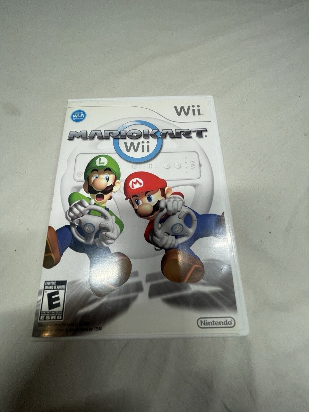 Nintendo Mario Kart Wii Game Disc & Case Racing Retro Classic RVL-RMCE-USA-B0